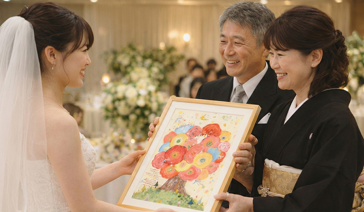感謝の贈り物としての絵画